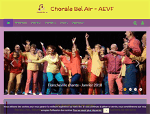 Tablet Screenshot of chorale-belair.fr